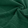 Ręcznik z drobną fakturą i miękką welwetową bordiurą - 30 x 50 cm - butelkowy zielony 5