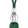 Dekoracyjny sznur IZA do upięć z chwostem z kryształem, styl glamour - 74 x 35 cm - turkusowy 3