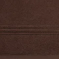 EUROFIRANY CLASSIC Ręcznik LORI z bordiurą podkreśloną błyszczącą nicią - 30 x 50 cm - brązowy 2