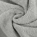 Ręcznik RODOS z ozdobną żakardową bordiurą w pasy - 50 x 90 cm - szary 5