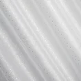 Firana gotowa SIBEL z srebrnym nadrukiem drobnych kwadracików - 300 x 160 cm - biały 7