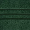 Ręcznik z elegancką bordiurą w lśniące pasy - 50 x 90 cm - butelkowy zielony 2