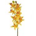 STORCZYK OKAZAŁY kwiat sztuczny dekoracyjny z płatkami z jedwabistej tkaniny - ∅ 10 x 76 cm - żółty 1