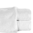 Ręcznik VILIA z puszystej i wyjątkowo grubej przędzy bawełnianej  podkreślony ryżową bordiurą - 70 x 140 cm - biały 1