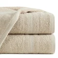 Ręcznik ELMA o klasycznej stylistyce z delikatną bordiurą w formie sznurka - 30 x 50 cm - beżowy 1