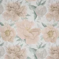Zasłona KARLA z tkaniny z dodatkiem lnu w stylu eko zdobiona nadrukiem delikatnych kwiatów - 140 x 250 cm - naturalny 9