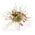 GAŁĄZKA OZDOBNA z drobnymi pąkami, kwiat sztuczny dekoracyjny - dł. 85 cm dł.z liśćmi 45 cm - różowy 2