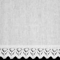 Zazdrostka GUSTO z matowej tkaniny z koronką 60x150 cm - 150 x 60 cm - biały 5