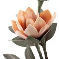 Kwiat dekoracyjny na gałązce z plastycznej pianki foamiran - 102 cm - pudrowy róż 2