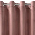 DESIGN 91 Zasłona ROSA z jednokolorowego miękkiego welwetu - 140 x 250 cm - różowy 6