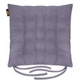 ADORE dwustronna welurowa poduszka siedziskowa na krzesło z szesnastoma pikowaniami, gramatura 195 g/m2 - 40 x 40 x 6 cm - liliowy 2