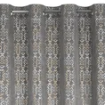 Zasłona LAURA z welwetu z cieniowanym srebrno-złotym wzorem w stylu boho - 140 x 250 cm - stalowy 6