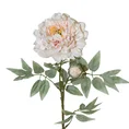PIWONIA - PEONIA, kwiat sztuczny dekoracyjny - dł. 70 cm śr. kwiat 13 cm - pomarańczowy 1
