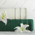Ręcznik z welurową bordiurą przetykaną błyszczącą nicią - 30 x 50 cm - amarantowy 4