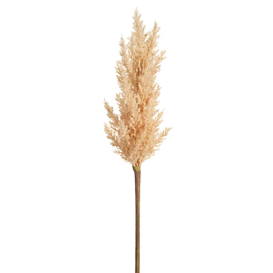 TRAWA PAMPASOWA - OZDOBNY PIÓROPUSZ kwiat sztuczny dekoracyjny - 77 cm - kremowy