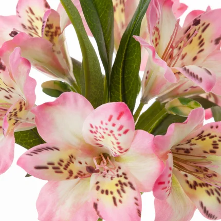 RODODENDRON sztuczny kwiat dekoracyjny o płatkach z jedwabistej tkaniny RODODENDRON sztuczny kwiat dekoracyjny o płatkach z jedwabistej tkaniny - 48 cm