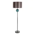 Lampa stojąca MERRY z podstawą łączącą szkło i metal z welwetowym abażurem - ∅ 46 x 157 cm - ciemnoturkusowy 3