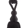 Dekoracyjny sznur do upięć DIANA z ozdobnym chwostem - 67 cm - czarny 2