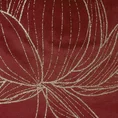 Bieżnik welwetowy BLINK 12 z welwetu z dużym wzorem kwiatu lotosu - 35 x 140 cm - ceglasty 5