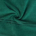Ręcznik LORI z bordiurą podkreśloną błyszczącą nicią - 70 x 140 cm - butelkowy zielony 5