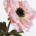 ANEMON kwiat sztuczny dekoracyjny z płatkami z jedwabistej tkaniny - 53 cm - jasnoróżowy 2