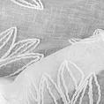 Zasłona SUZI z tkaniny w stylu boho zdobiona szenilowym haftem kwiatów - 140 x 250 cm - biały 9