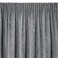 Zasłona ANISA z miękkiej szenilowej tkaniny jednokolorowa  - 140 x 270 cm - grafitowy 4
