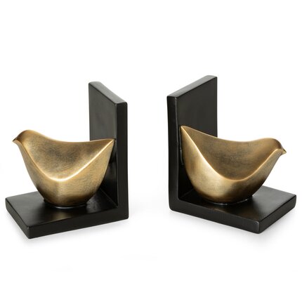 Podpórka na książkę z glinki ceramicznej 22 x 8 x 12 cm złoty,złoty