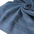 Ręcznik z bordiurą przetykaną błyszczącą nicią - 50 x 90 cm - niebieski 5