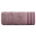 Ręcznik PATI  30X50 cm utkany w miękkie pasy i podkreślony żakardową bordiurą liliowy - 30 x 50 cm - liliowy 3