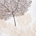 Zasłona z nadrukiem jesiennych liści - 140 x 250 cm - kremowy 7