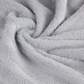 Ręcznik VITO z bawełny podkreślony żakardowymi paskami - 50 x 90 cm - srebrny 5
