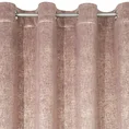 DIVA LINE Zasłona z miękkiego welwetu zdobiona jasnozłotym nieregularnym wzorem - 140 x 250 cm - różowy 4