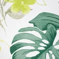 Zasłona ANNIE zaciemniająca z nadrukiem egzotycznych liści - 140 x 250 cm - zielony 6