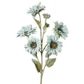Gałązka niebieskich słoneczników kwiat sztuczny dekoracyjny - ∅ 10 x 75 cm - jasnoniebieski 1