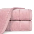 Ręcznik do rąk 30x50 cm bawełniany kolor liliowy z welwetową bordiurą 500 g/m2 MARI - 30 x 50 cm - ciemnoróżowy 1