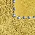 Miękki bawełniany dywanik CHIC zdobiony kryształkami - 75 x 150 cm - musztardowy 3