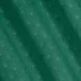 Zasłona JULIA z miękkiego welwetu z wytłaczanym geometrycznym wzorem wachlarzy - 140 x 250 cm - zielony 10