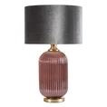 Lampa dekoracyjna MARITA z welwetowym abażurem - ∅ 41 x 65 cm - stalowy 3