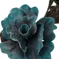 SZTUCZNY KWIAT dekoracyjny z plastycznej pianki foamiran - dł.62 cm kwiat dł. 28 cm śr.12 cm/15 cm - turkusowy 2
