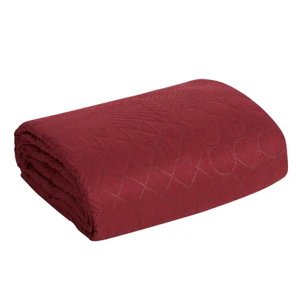 DESIGN 91 Narzuta BONI z patchworkowym motywem wytłaczanym techniką hot press DESIGN 91 Narzuta BONI z patchworkowym motywem wytłaczanym techniką hot press - 200 x 220 cm