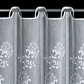 Tkanina firanowa zazdrostka z etaminy z haftem - 40 cm - biały 5