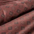 TERRA COLLECTION Komplet pościeli  MOROCCO 2 z makosatyny bawełnianej z geometrycznym wzorem - 160 x 200 cm - bordowy 11