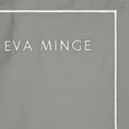 EVA MINGE Komplet pościeli MINGE z najwyższej jakości makosatyny bawełnianej z nadrukiem logo EVA MINGE - 160 x 200 cm - szary 4