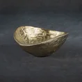 Metalowa misa PEDRO o falujących brzegach złota - 14 x 14 x 6 cm - złoty 1