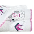 Ręcznik BABY z kapturkiem i haftowaną aplikacją z pieskiem - 75 x 75 cm - biały 6