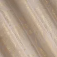 Zasłona ELENA z miękkiego welwetu ze złotym nadrukiem liści - 140 x 250 cm - beżowy 6