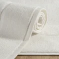 Dywanik łazienkowy z bawełny frotte z welurową bordiurą - 50 x 70 cm - kremowy 1
