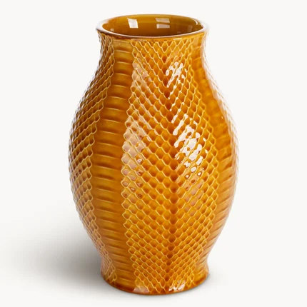 Wazon ceramiczny BARI zdobiony wzorem skóry węża Wazon ceramiczny BARI zdobiony wzorem skóry węża - ∅ 16 x 25 cm