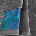 EWA MINGE Komplet ręczników CAMILA w eleganckim opakowaniu, idealne na prezent! - 2 szt. 70 x 140 cm - stalowy 4